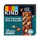KIND Dark Chocolate Nuts & Sea Salt 12 Pack 12 x 40g