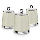 Morphy Richards Dimensions Set of 3 Canisters - Ivory Cream