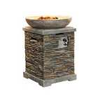 Callow Slate Effect Gas Fire Pit