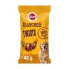 Pedigree Ranchos Twist Dog Treats with Chicken 40g
