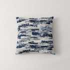 Abstract Blue Global Cushion