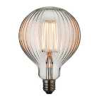 Vogue 4 Watt ES LED Ribbed Globe Bulb