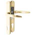 Yale Essentials Long Backplate Door Handle - Polished Gold
