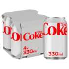 Diet Coke Cans 4 x 330ml