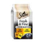 Sheba Fresh & Fine Cat Pouches Poultry Collection in Jelly 6 x 50g