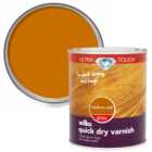 Wilko Ultra Tough Quick Dry Medium Oak Gloss Varnish 750ml