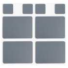 House Placemats & Coasters Steel Set of 4, each