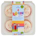 Morrisons Rainbow Cupcakes 4 per pack