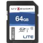 MyMemory LITE 64GB SD Card (SDXC) - 80MB/s