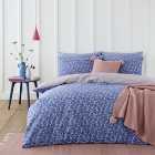 Bessie Ditsy Floral Navy 100% Cotton Reversible Duvet Cover and Pillowcase Set