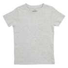M&S Organic Cotton Plain T-Shirt, 3-7 Years, Grey Marl