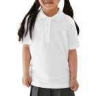 M&S 2pk Girls Stain Resist School Polo Shirts, 3-14 Years, White