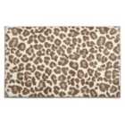 Allure Leopard Print Bath Mat - Cream