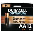 Duracell Optimum AA 12 Pack, each