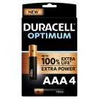 Duracell Optimum AAA 4 Pack, Each