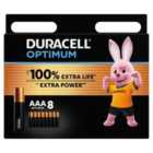 Duracell Optimum AAA Batteries 8 per pack