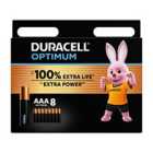 Duracell Optimum AAA Batteries - 8 Pack