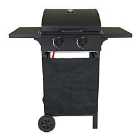 Charles Bentley Deluxe Auto Ignition 2-Burner Compact Gas Barbecue - Matte Black