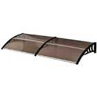 Outsunny Fixed Double Canopy - Brown