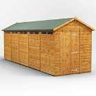 Power Apex 20' x 6' Security Shed