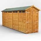 Power Apex 18' x 4' Security Shed