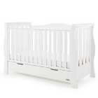 Obaby Stamford Luxe Sleigh Cot Bed White