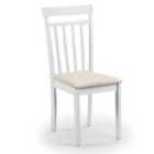 Julian Bowen Set of 2 Coast White Dining Chairs