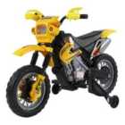 Reiten Kids Electric Ride On Motorbike 6V Battery Power - Yellow