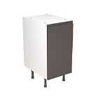 KitchenKIT J-Pull Handleless 40cm Base Cabinet - Gloss Graphite