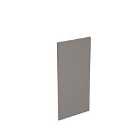 KitchenKIT J-Pull Handleless 36cm Wall End Panel - Gloss Dust Grey