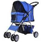 PawHut 4 Wheel Pet Stroller Pram - Blue