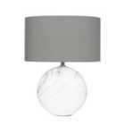 Marble Effect Ceramic Table Lamp