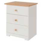 Contino 3 Drawer Bedside Cabinet