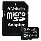 Verbatim Premium U1 MicroSDHC Card 32GB + Adapter