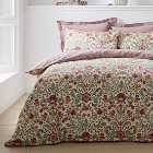 Ruskin Red 100% Cotton Reversible Duvet Cover and Pillowcase Set