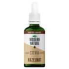 Modern Nature Stevia Drops Hazelnut Sweetener 50ml