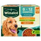 Winalot Meaty Chunks Puppy Mixed in Gravy Wet Dog Food 12 x 100g