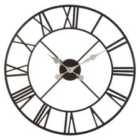 Premier Housewares Vitus Metal Wall Clock - Black