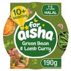 For Aisha Green Bean & Lamb Curry Tray Meal 10m+ 190g