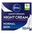 NIVEA Moisturising Night Cream for Normal Skin 50ml