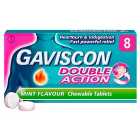 Gaviscon Double Action Heartburn & Indigestion Mint Flavour Tablets 8 per pack
