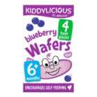 Kiddylicious Blueberry Mini Wafers Baby Snacks 4 x 4g