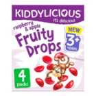 Kiddylicious Raspberry & Apple Fruity Drops Kids Snacks 4 x 16g