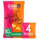 Ella's Kitchen Raspberry + Mango Puff Pops Multipack Baby Snack 10+ Months 4 x 9g