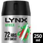 Lynx Africa Anti Sweat Antiperspirant 250ml