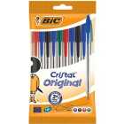 BIC Cristal Original Ballpoint Pens Assorted Pouch of 10 10 per pack
