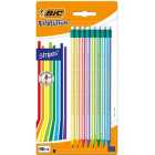 BIC Evolution Stripes with Eraser Pack of 8 8 per pack