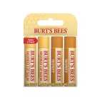 Burt's Bees 100% Natural Moisturising Lip Balm, Original Beeswax & Honey 4 per pack