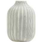 M&S Striped Linear Ceramic Flower Vase, Medium