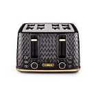 Tower T20061BLK Empire 4 Slice Toaster - Black